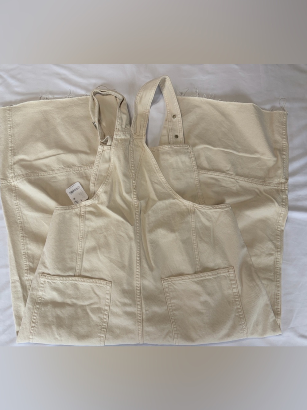 We The Free Rambler Overalls in Cream Size L NWT - Picture 12 of 15